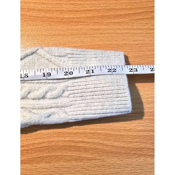 Nic + Zoe Cardigan Sz PS Oatmeal Cable Knit Fisherman Soft Comfort Layer Nordic - Picture 5 of 11